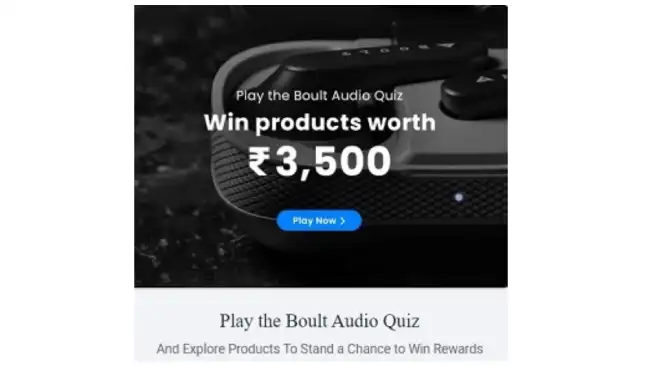 Flipkart Boult Audio Quiz